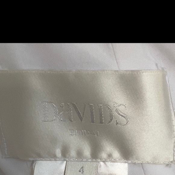 VINTAGE DAVIDS BRIDAL QUINCE Dress IN WHITE - Picture 6 of 7